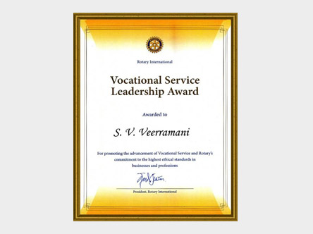 Vocational Service Leadership Award